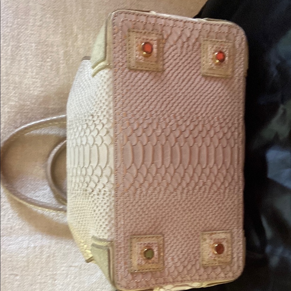 Alice & Olivia Elegant Snake-Embossed Handbag chain strap, coin bag & dust bag - Picture 7 of 15